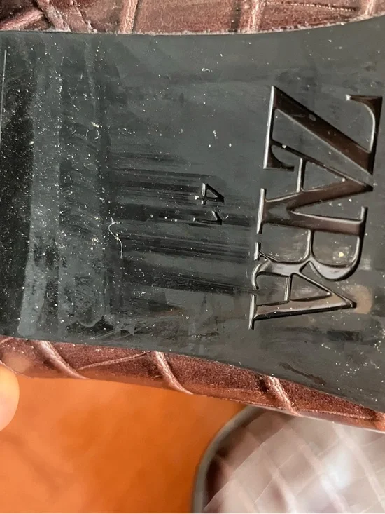 Zara Mid Heel Ankle Boots, W10/EU41, Dark Brown - Picture 5 of 5